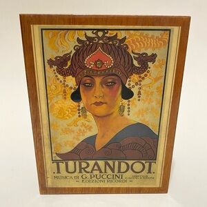 Vintage 80s Reuge Turandot La Tosca Swiss Music Box Musical Movement Italy Works
